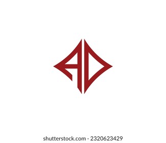 AO logo design vector template