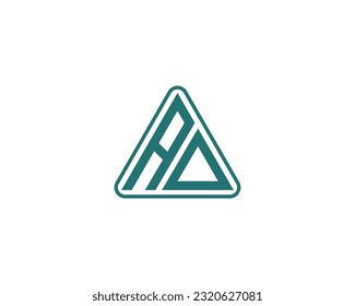 AO logo design vector template