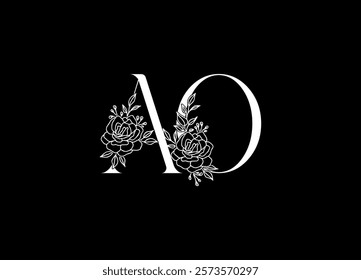 AO logo desing and monogram logo
