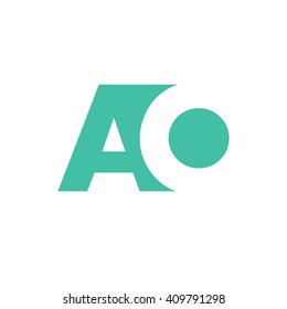 AO Logo | Vector Graphic Branding Letter Element | jpg, eps, path, web, app, art, ai | White Background