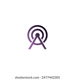 AO logo vector icon technology design