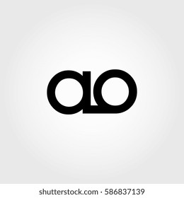 ao lowercase logo black interrelated