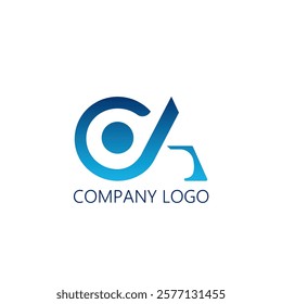 AO monogram concept company logo