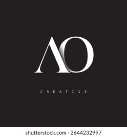 AO Monogram Logo Minimal Elegant