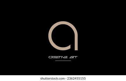 AO, OA, A, O abstract letters logo monogram