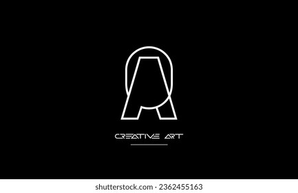 AO, OA, A, O abstract letters logo monogram