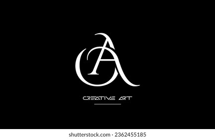 AO, OA, A, O abstract letters logo monogram