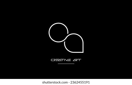 AO, OA, A, O abstract letters logo monogram