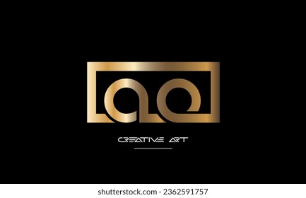 AO, OA, A, O abstract letters logo monogram