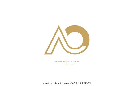 AO, OA, A, O, Abstract Letters Logo Monogram