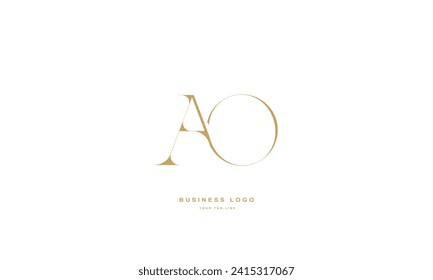 AO, OA, A, O, Abstract Letters Logo Monogram