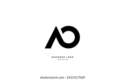 AO, OA, A, O, Abstract Letters Logo Monogram