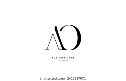 AO, OA, A, O, Abstract Letters Logo Monogram