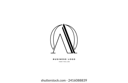 AO, OA, A, O, Abstract Letters Logo Monogram