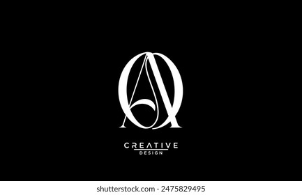 AO, OA, A, O, Abstrakte Buchstaben Logo-Monogramm