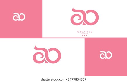 AO, OA, A, O, Abstract Letters Logo Monogram