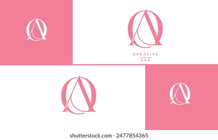 AO, OA, A, O, Abstrakte Buchstaben Logo-Monogramm