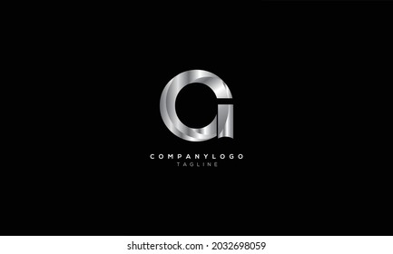 AO OA Abstract initial monogram letter alphabet logo design