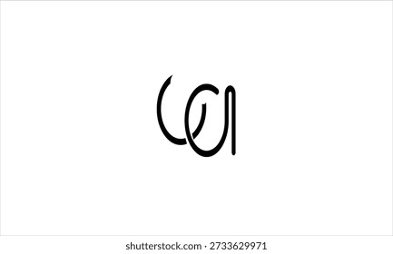 AO, OA ABSTRACT LETTER LOGO MONOGRAM