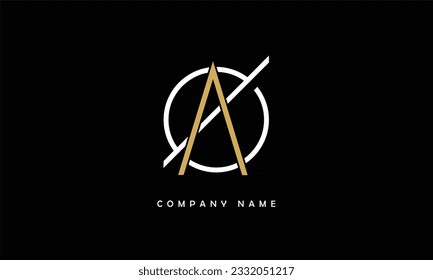 AO, OA Abstract Letters Logo Monogram