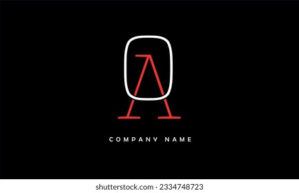 AO, OA Abstract Letters Logo Monogram