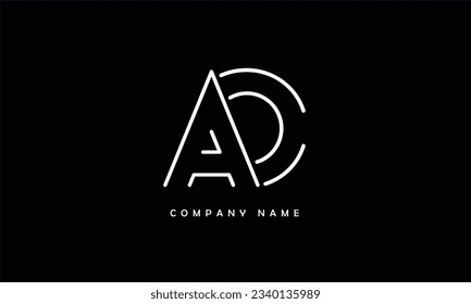 AO, OA Abstract Letters Logo Monogram