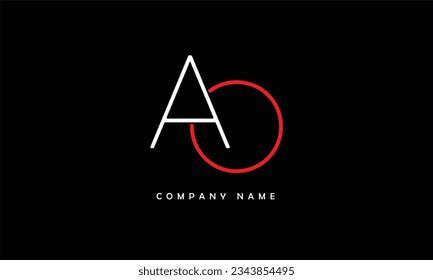 AO, OA Abstract Letters Logo Monogram