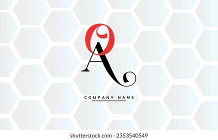 AO, OA Abstract Letters Logo Monogram