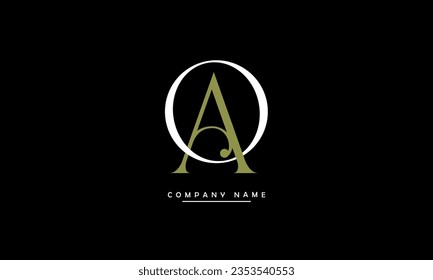 AO, OA Abstract Letters Logo Monogram