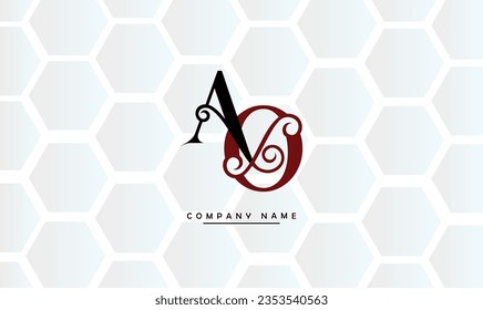 AO, OA Abstract Letters Logo Monogram