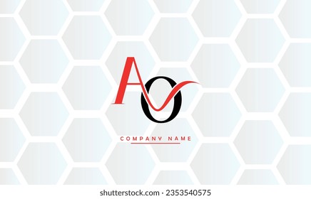 AO, OA Abstract Letters Logo Monogram