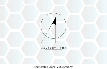 AO, OA Abstract Letters Logo Monogram