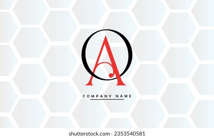 AO, OA Abstract Letters Logo Monogram