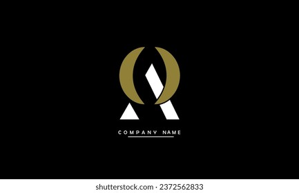 AO, OA Abstract Letters Logo Monogram