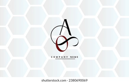 AO, OA Abstract Letters Logo Monogram