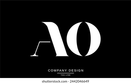 AO, OA Abstract Letters Logo Monogram Design Icon