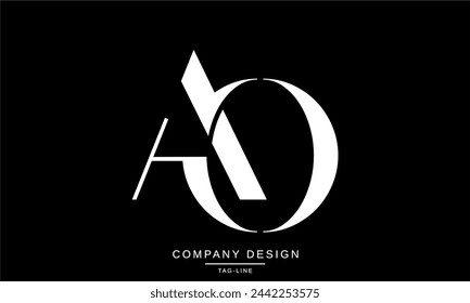 AO, OA Abstract Letters Logo Monogram Design Icon