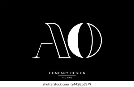 AO, OA Abstract Letters Logo Monogram Design Icon