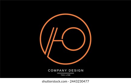 AO, OA Abstract Letters Logo Monogram Design Icon Font