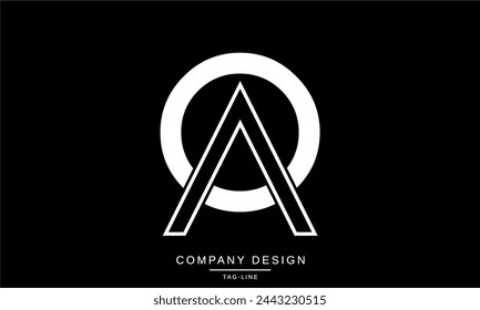 AO, OA Abstract Letters Logo Monogram Design Icon Font