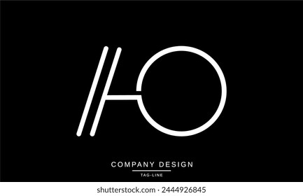 AO, OA Abstract Letters Logo Monogram Design Icon Font