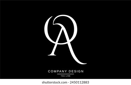 AO, OA Abstract Letters Logo Monogram Design Icon Font