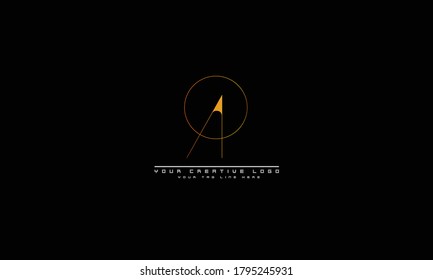 AO OA abstract vector logo monogram template