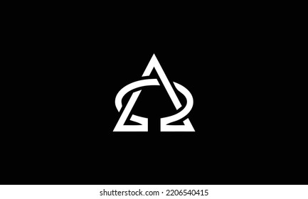 ao oa initial logo design vector symbol graphic idea creative