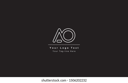 AO or OA letter logo. Unique attractive creative modern initial AO OA A O initial based letter icon logo