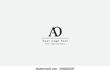 AO or OA letter logo. Unique attractive creative modern initial AO OA A O initial based letter icon logo