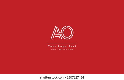 AO or OA letter logo. Unique attractive creative modern initial AO OA A O initial based letter icon logo