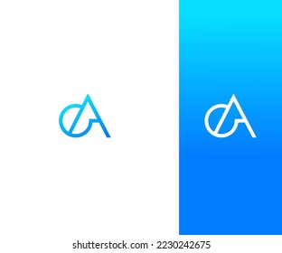 AO, OA Letter Logo Vector Template Abstract Monogram Symbol . Usable for Business sport, technology, fashion, digital And future creative logo