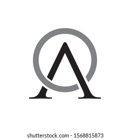 AO OA LOGO luxury icon design vector