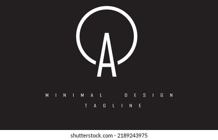 AO or OA Minimal Logo Design